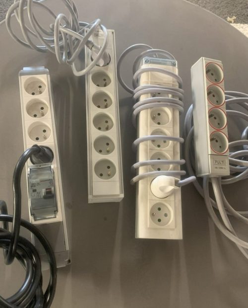 Lot de 3 multiprises