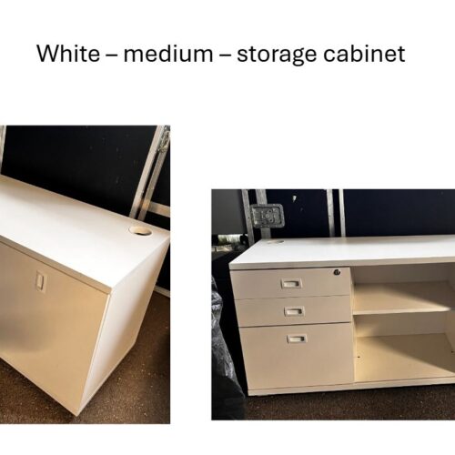 White – medium – storage cabinet ​